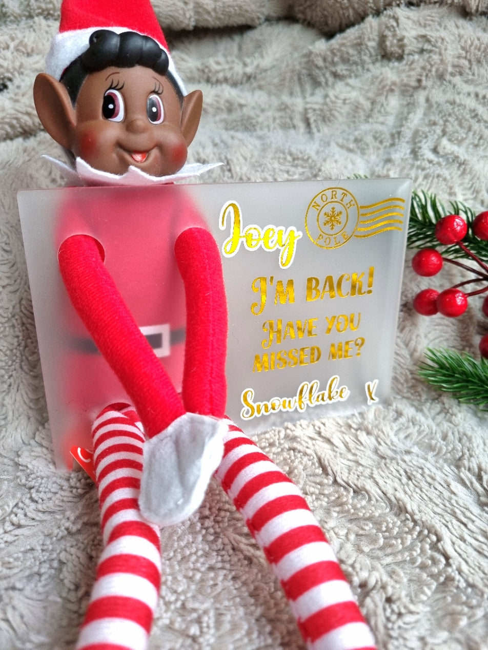 Elf On The Shelf Arrival Postcard