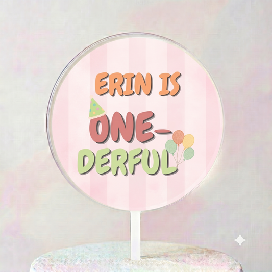 One-Derful Cake Topper
