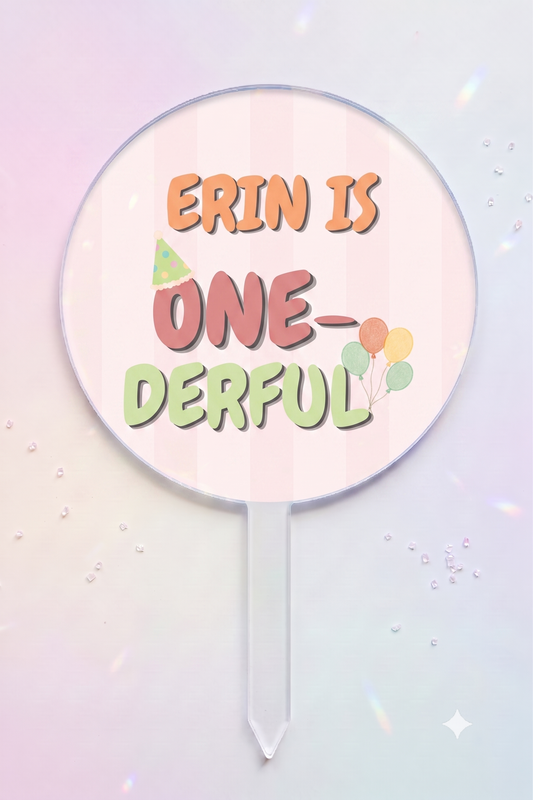 One-Derful Cake Topper