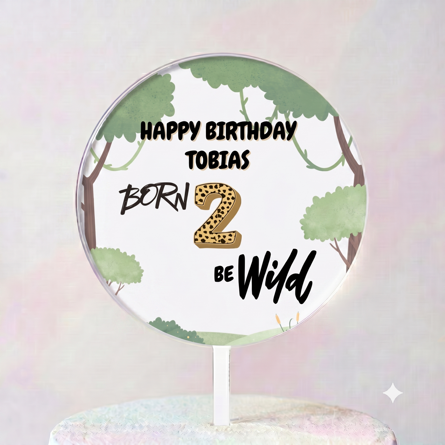 Born 2 Be Wild Cake Topper
