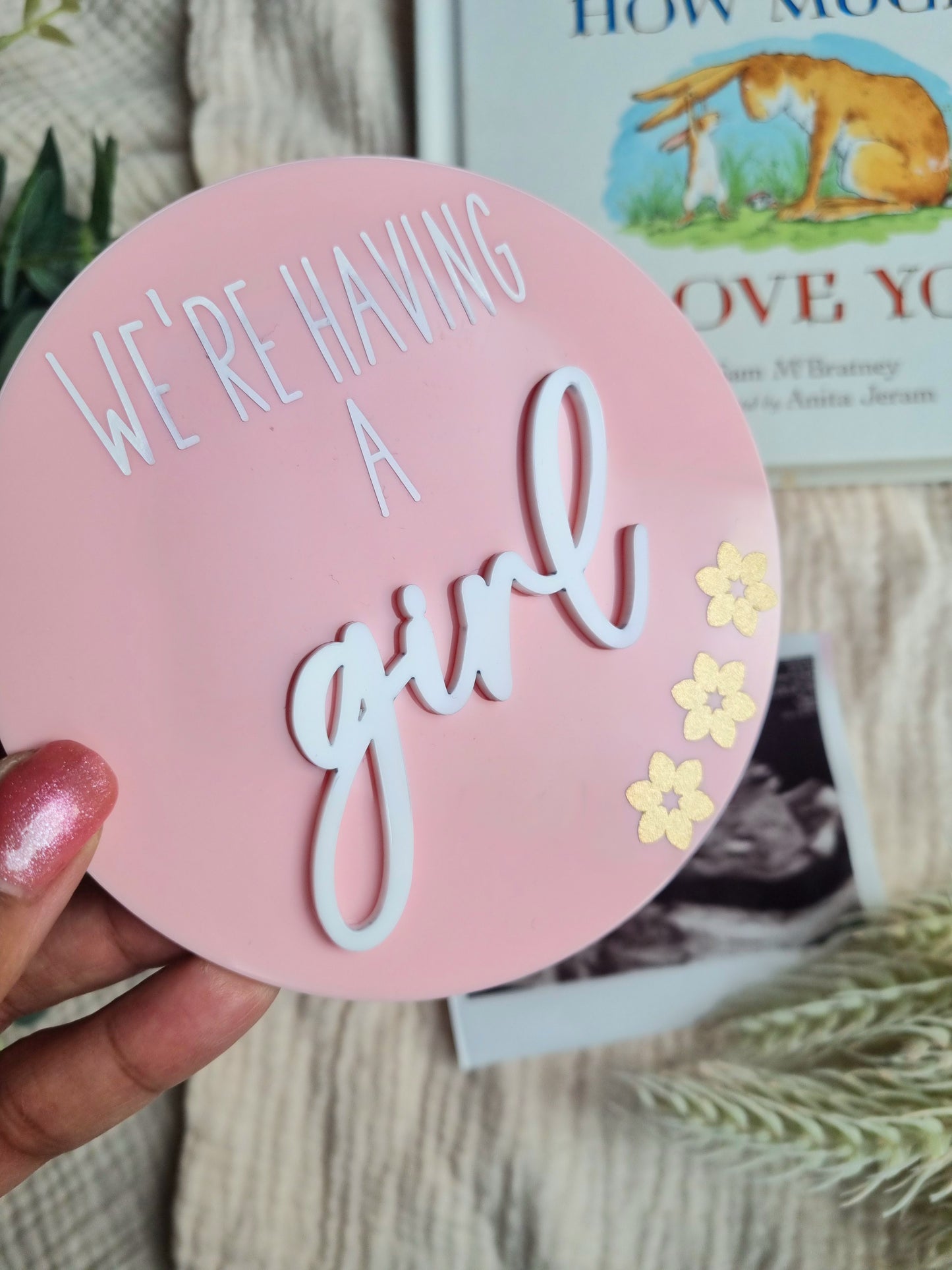 Gender Reveal Disc