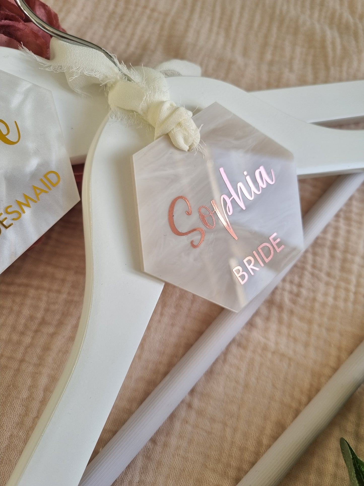 Pearlescent Marble Hanger Tags