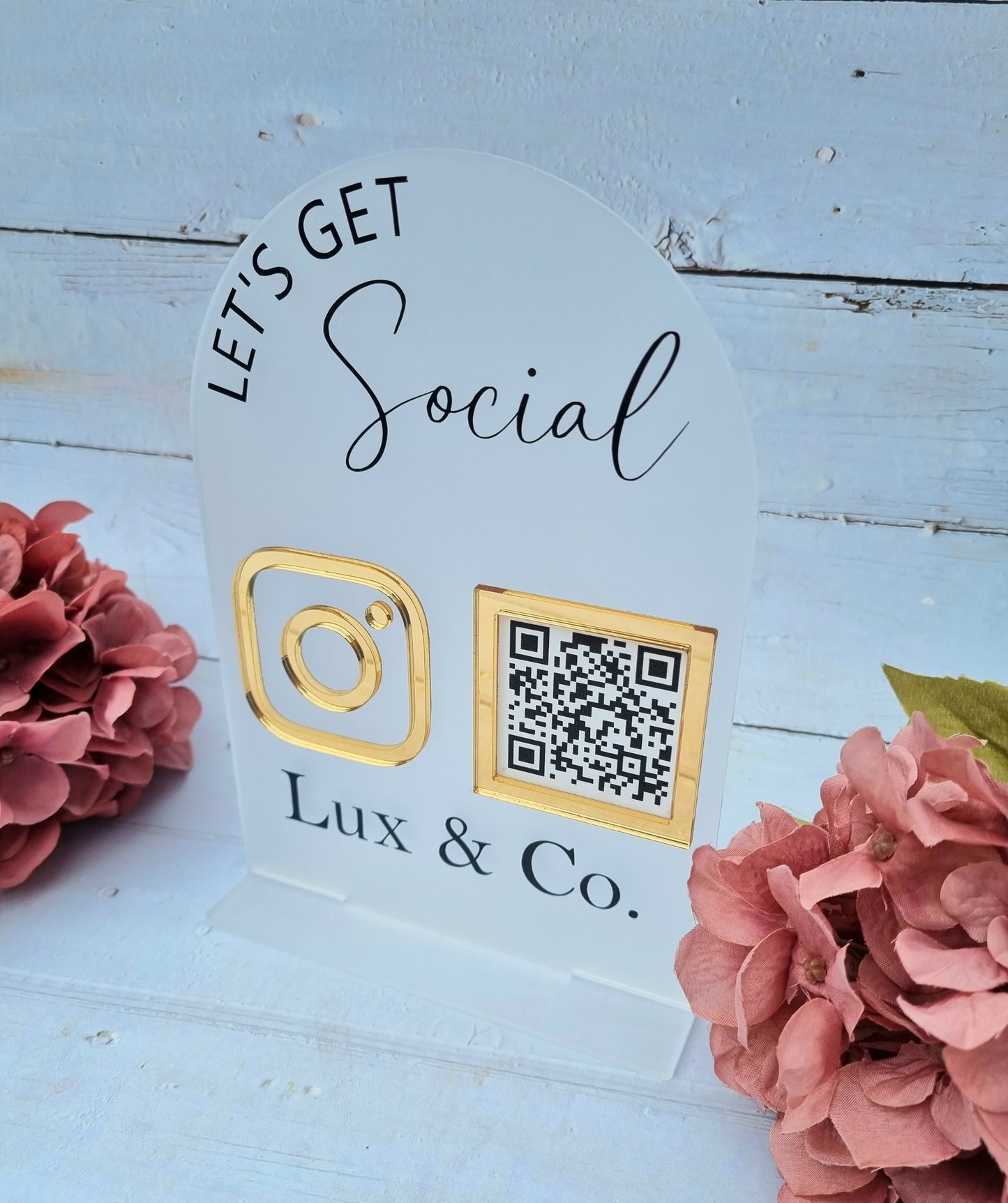 Social Media QR Code Sign