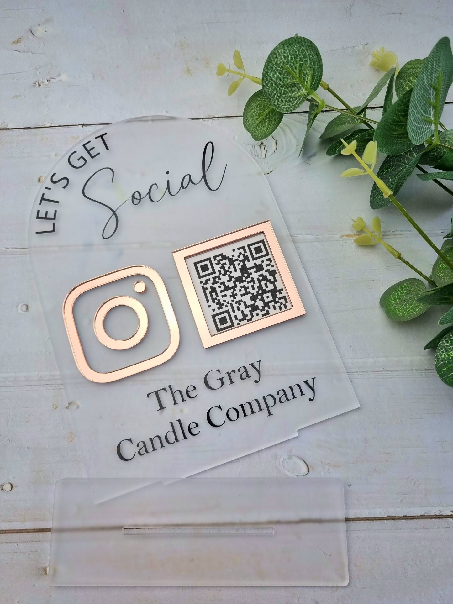 Social Media QR Code Sign