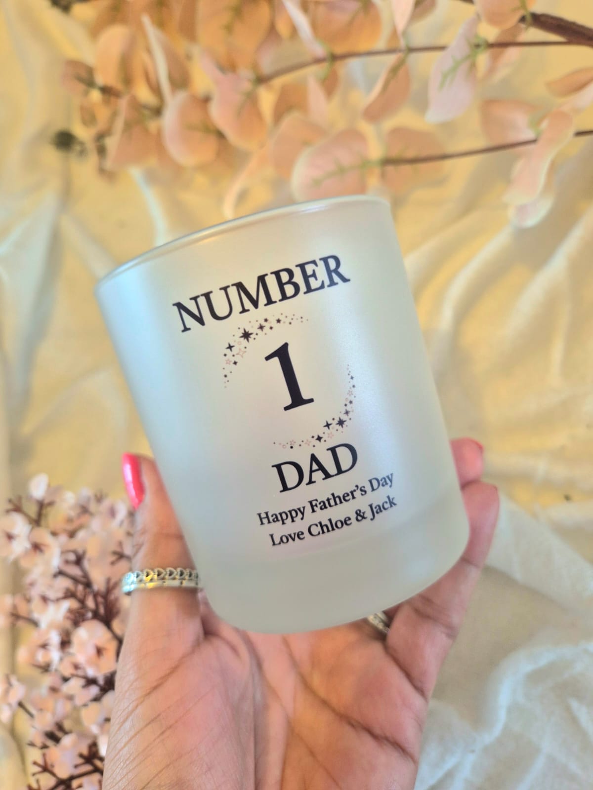 Personalised Father's Day Glass