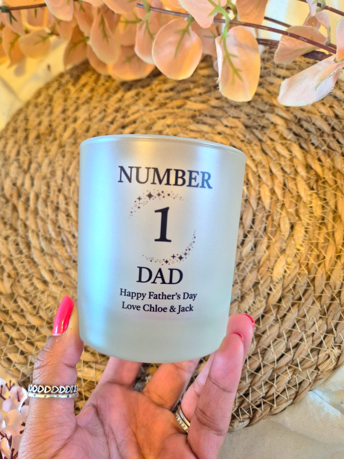 Personalised Father's Day Glass