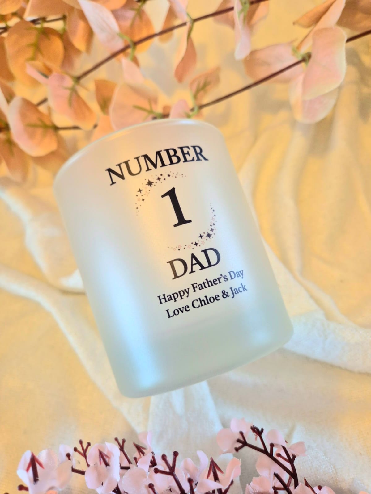Personalised Father's Day Glass