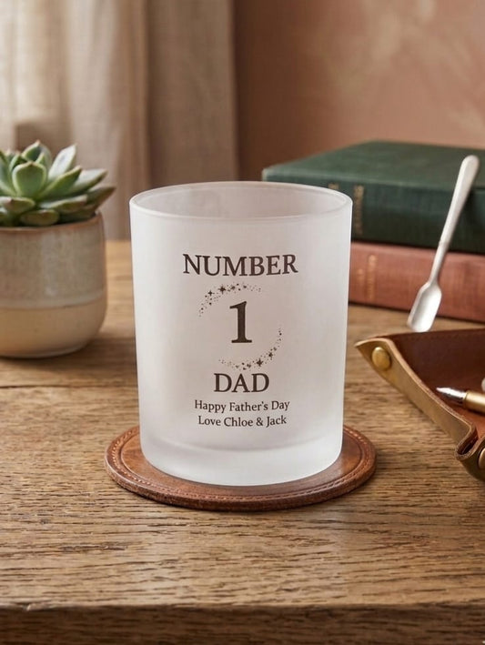 Personalised Father's Day Glass