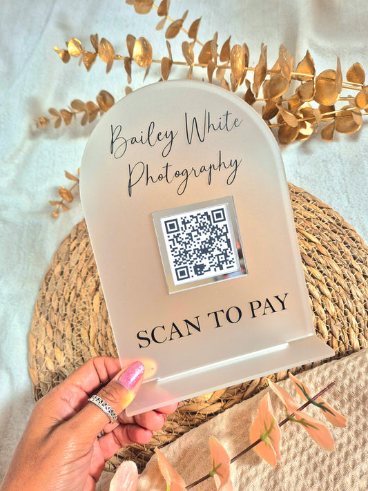 Scan To Pay QR Code Sign