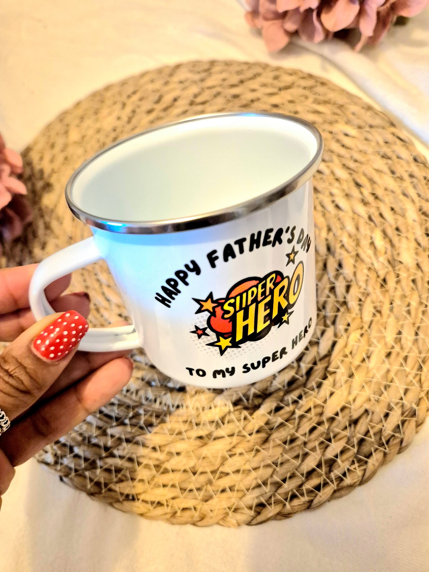 Father's Day Enamel Mug
