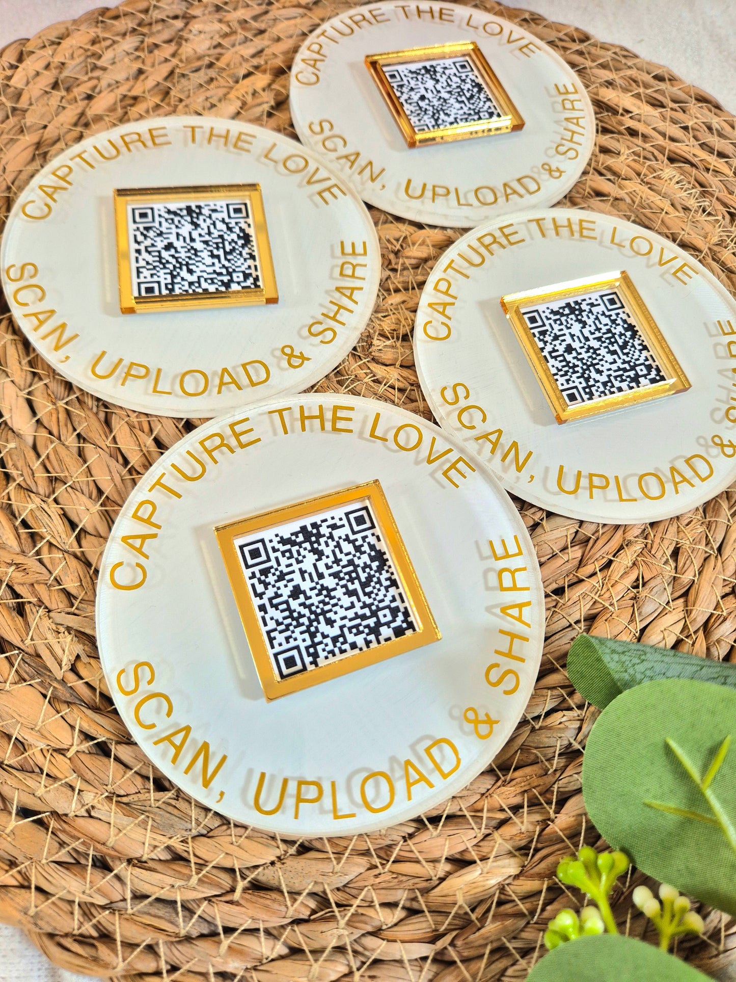 Wedding Photo Upload QR Code Disc