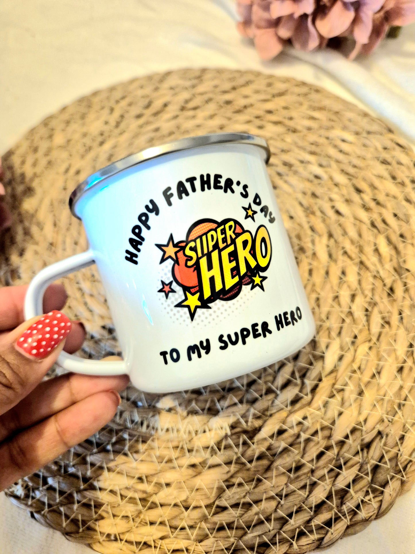 Father's Day Enamel Mug