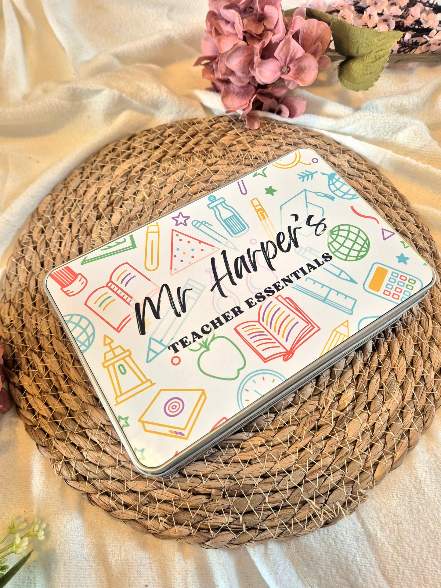 Personalised Teacher Essentials Tin
