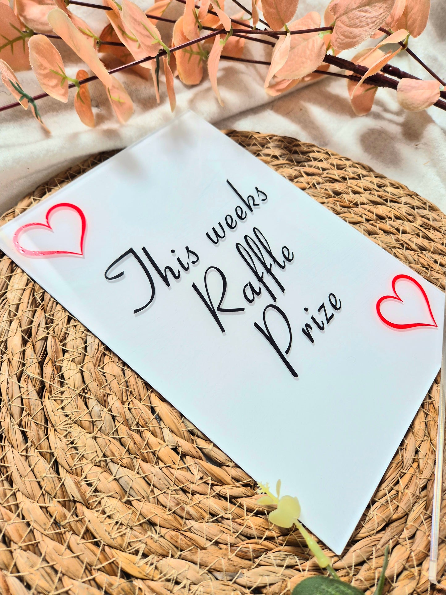 Raffle Prize Sign