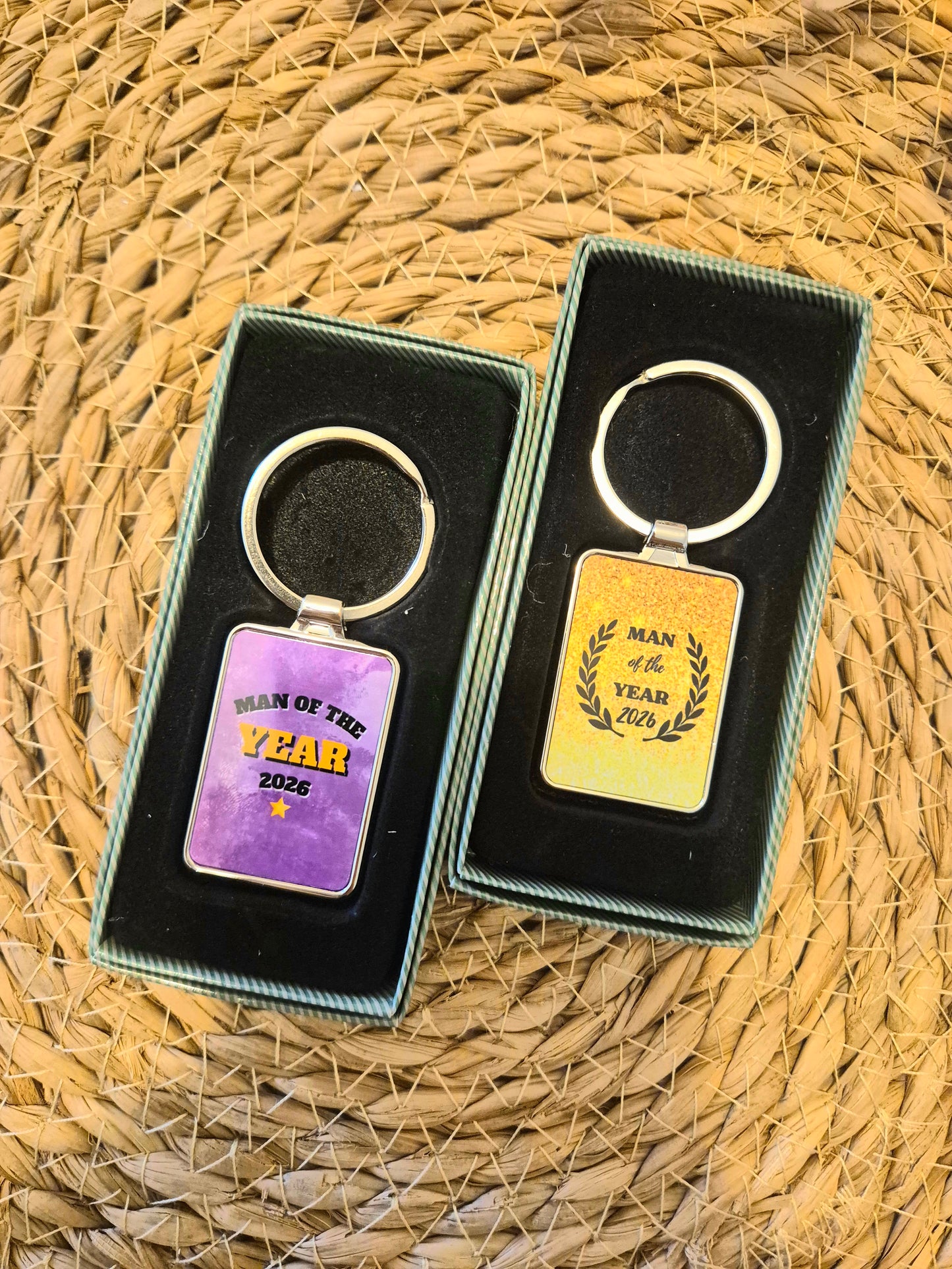 Metal Keyrings - Man Of The Year