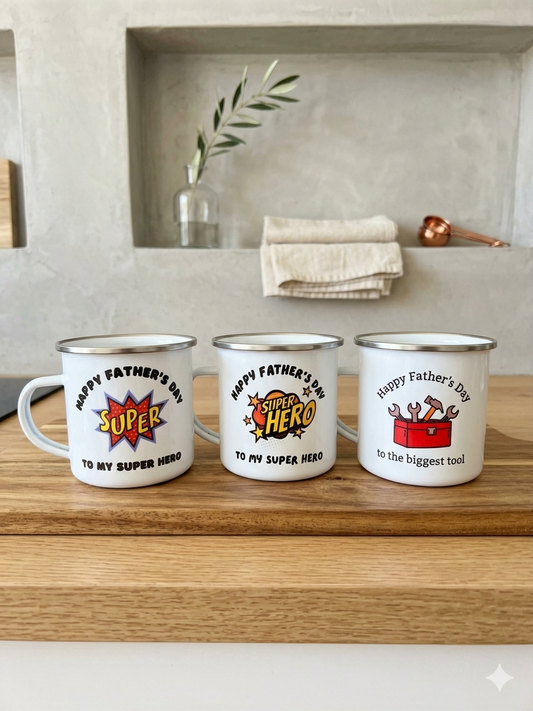 Father's Day Enamel Mug