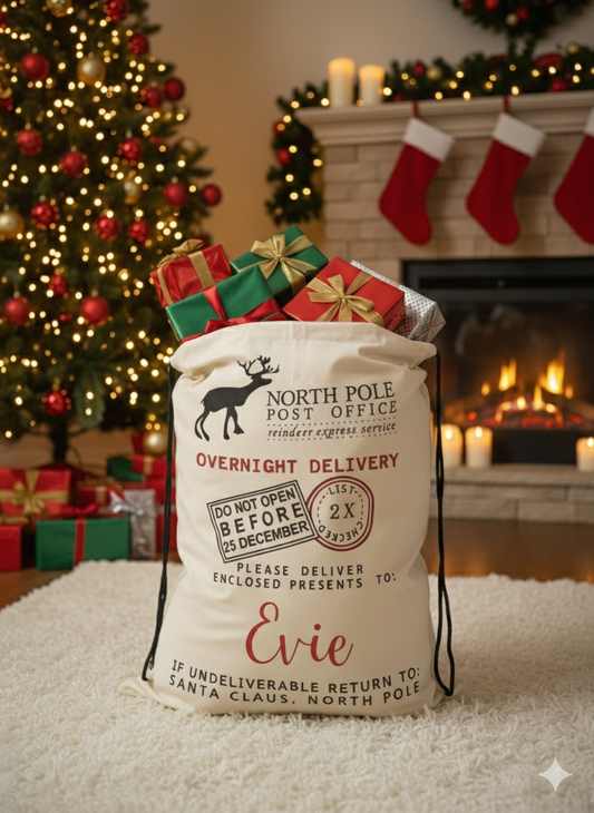 Large Santa Sack - Reindeer