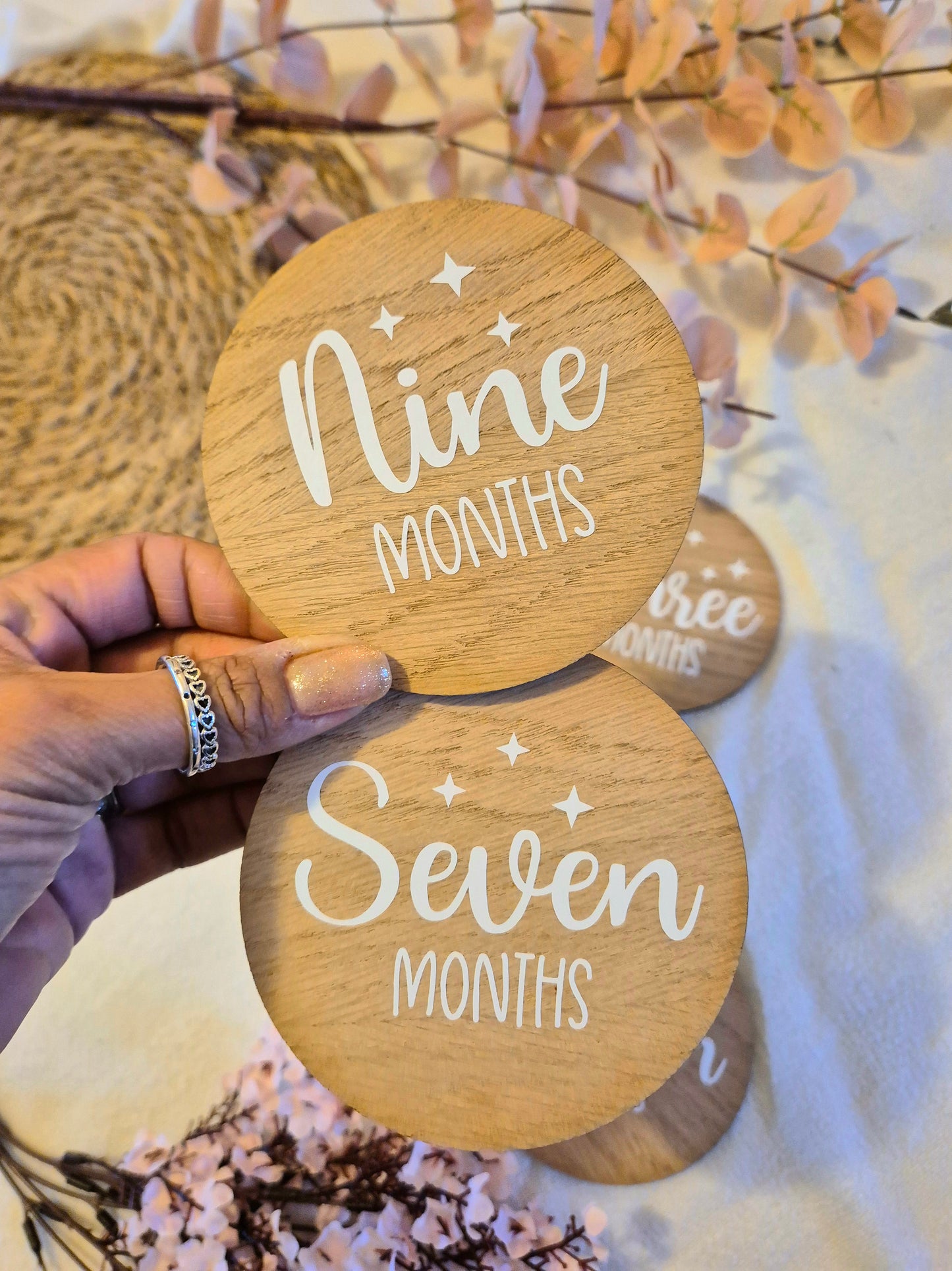 Oak Baby Milestone Discs