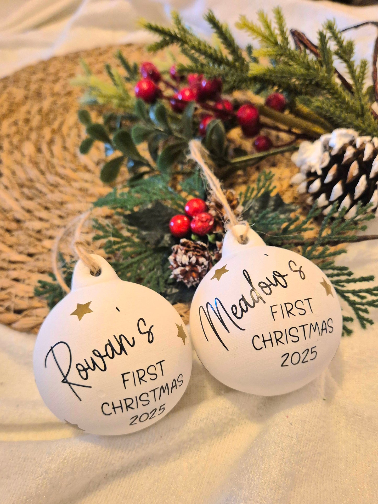 First Christmas Ceramic Bauble