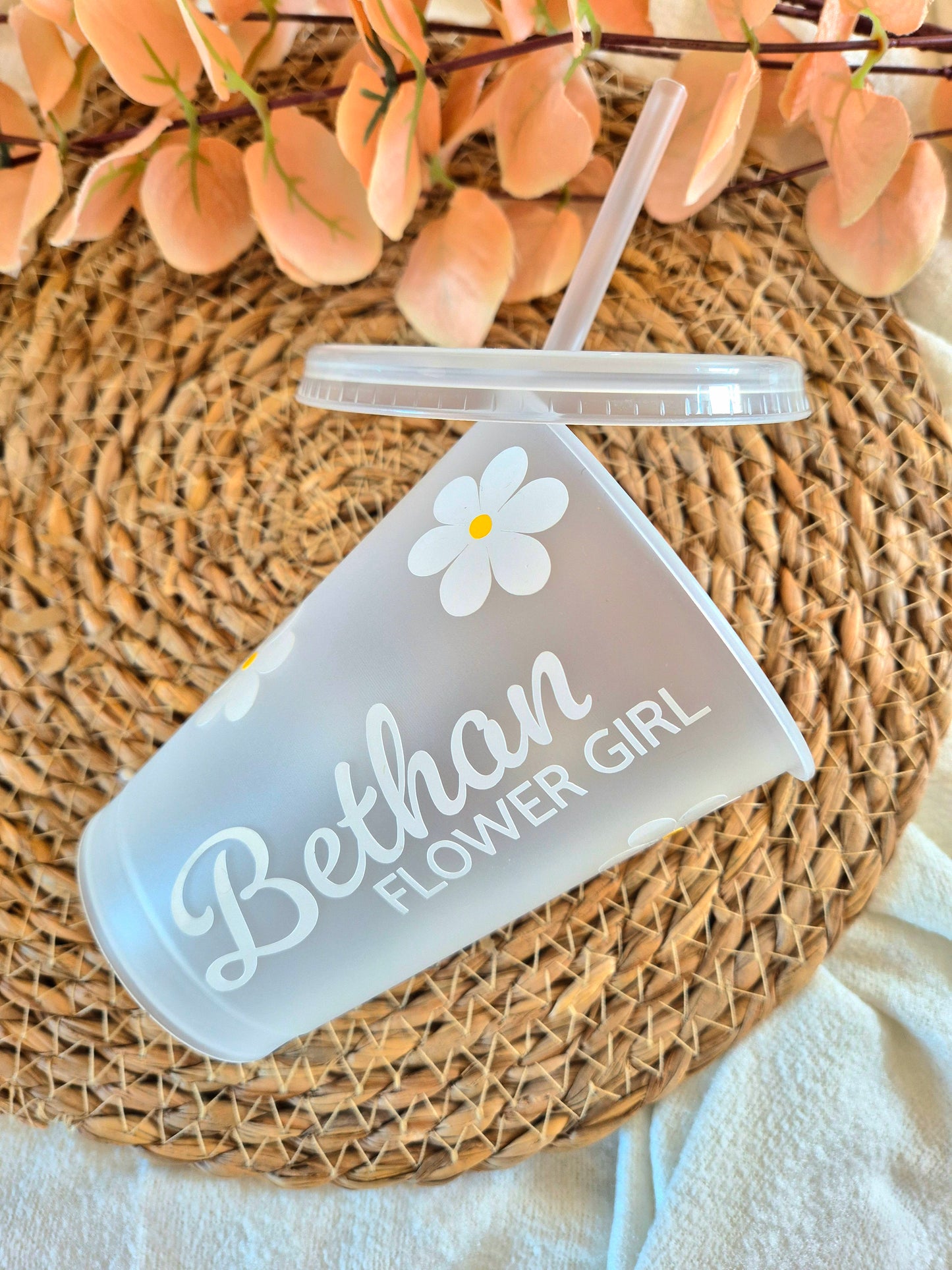 Personalised Flower Girl Cold Cup