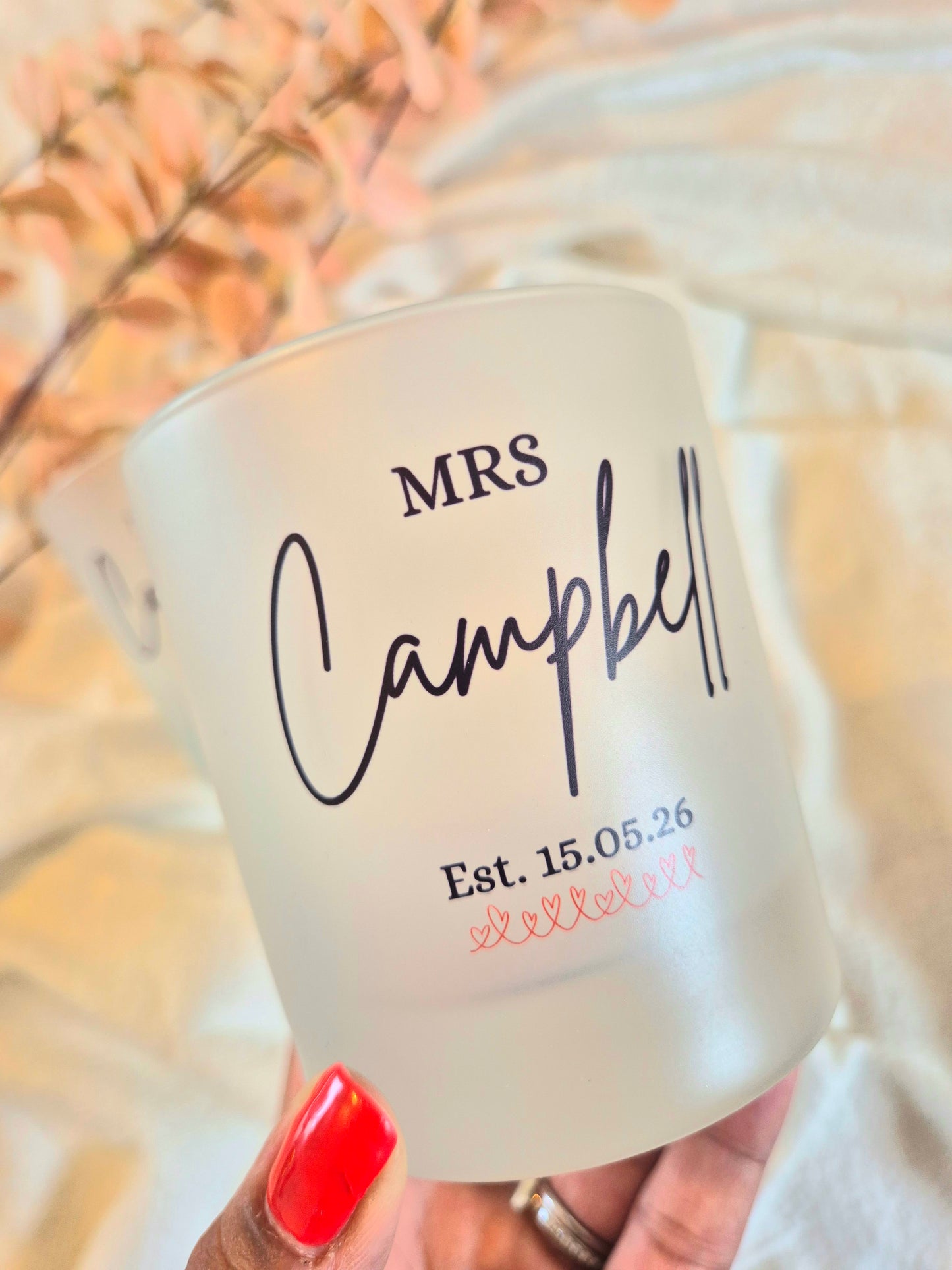 Mr & Mrs Frosted Tumbler Set