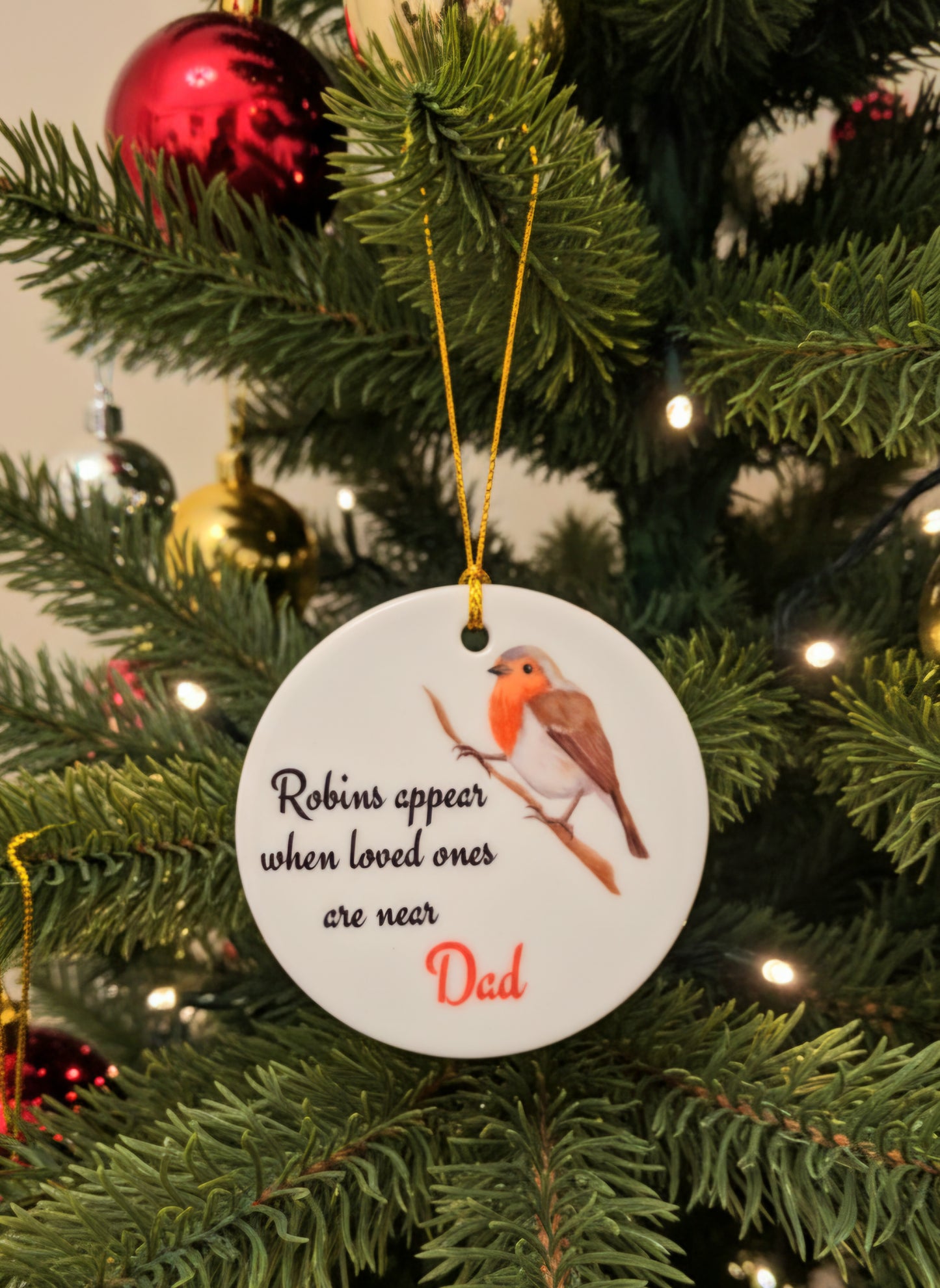 Memorial Ceramic Bauble