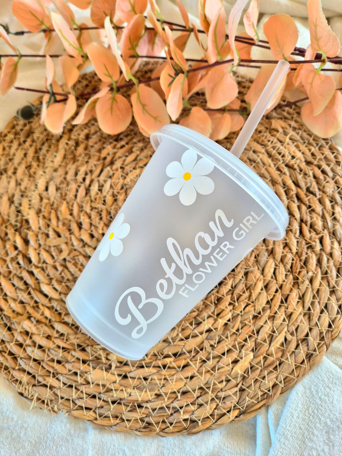 Personalised Flower Girl Cold Cup