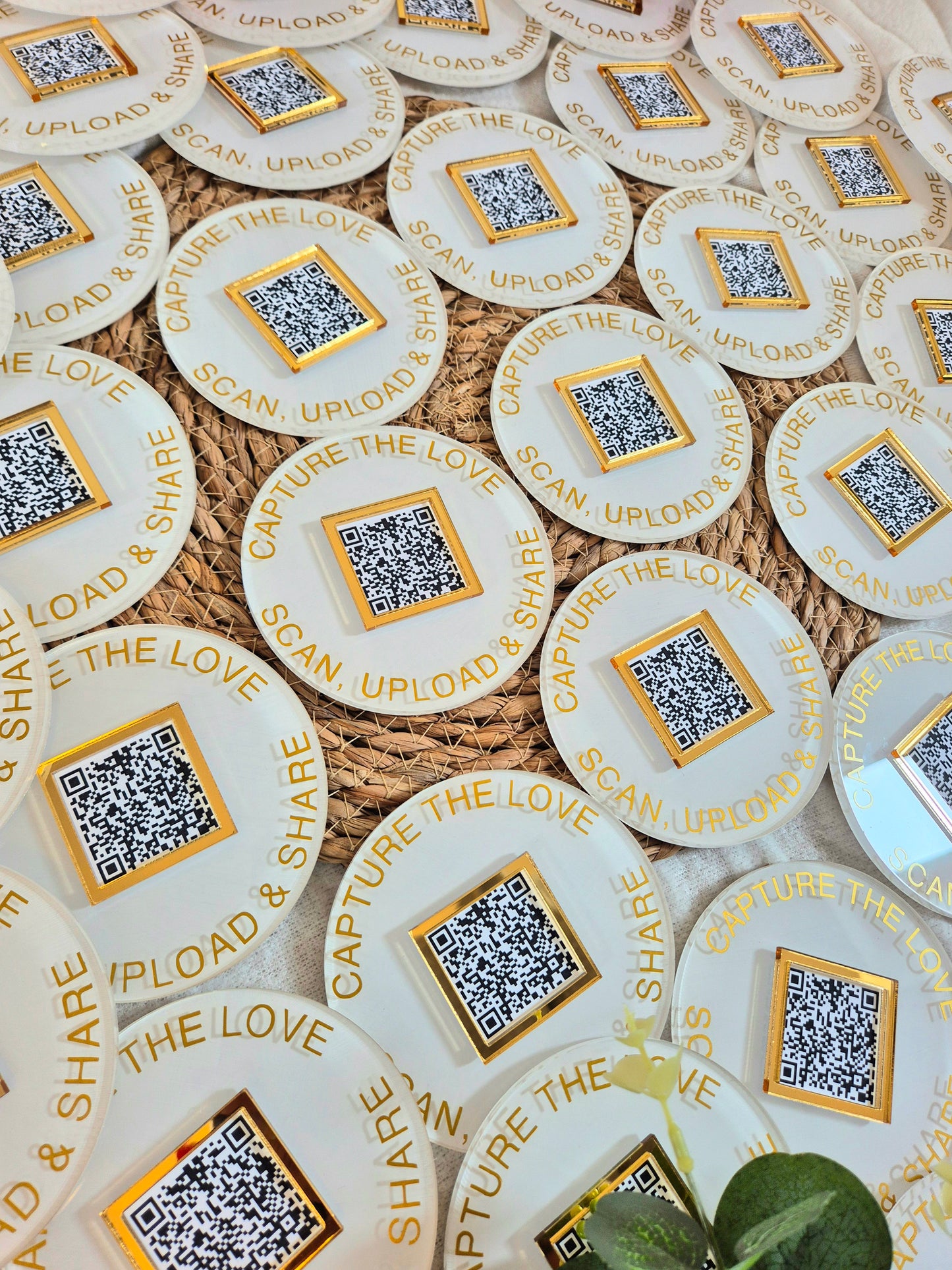 Wedding Photo Upload QR Code Disc