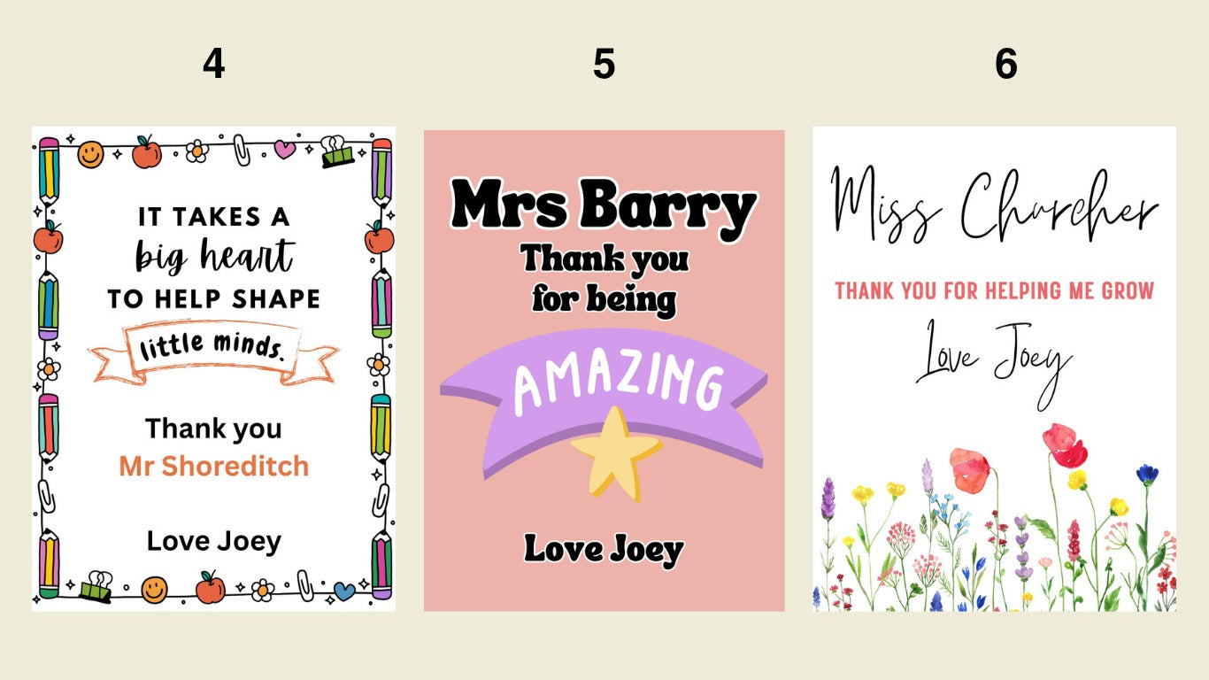Wine Bottle Labels - Teachers