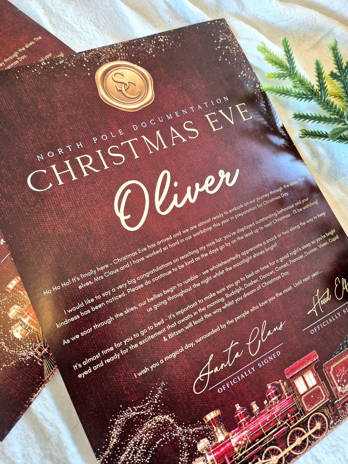 Personalised Letter From Santa