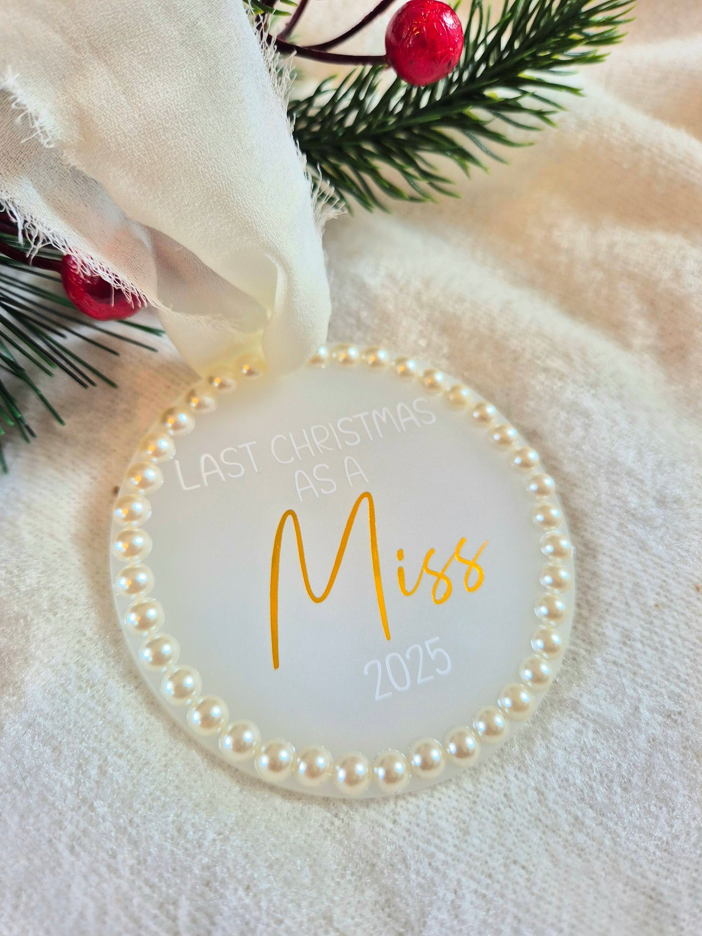 Pearly Last Christmas Decoration