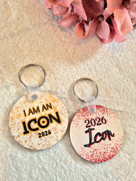 Wooden Icon 2026 award keyring competition gift