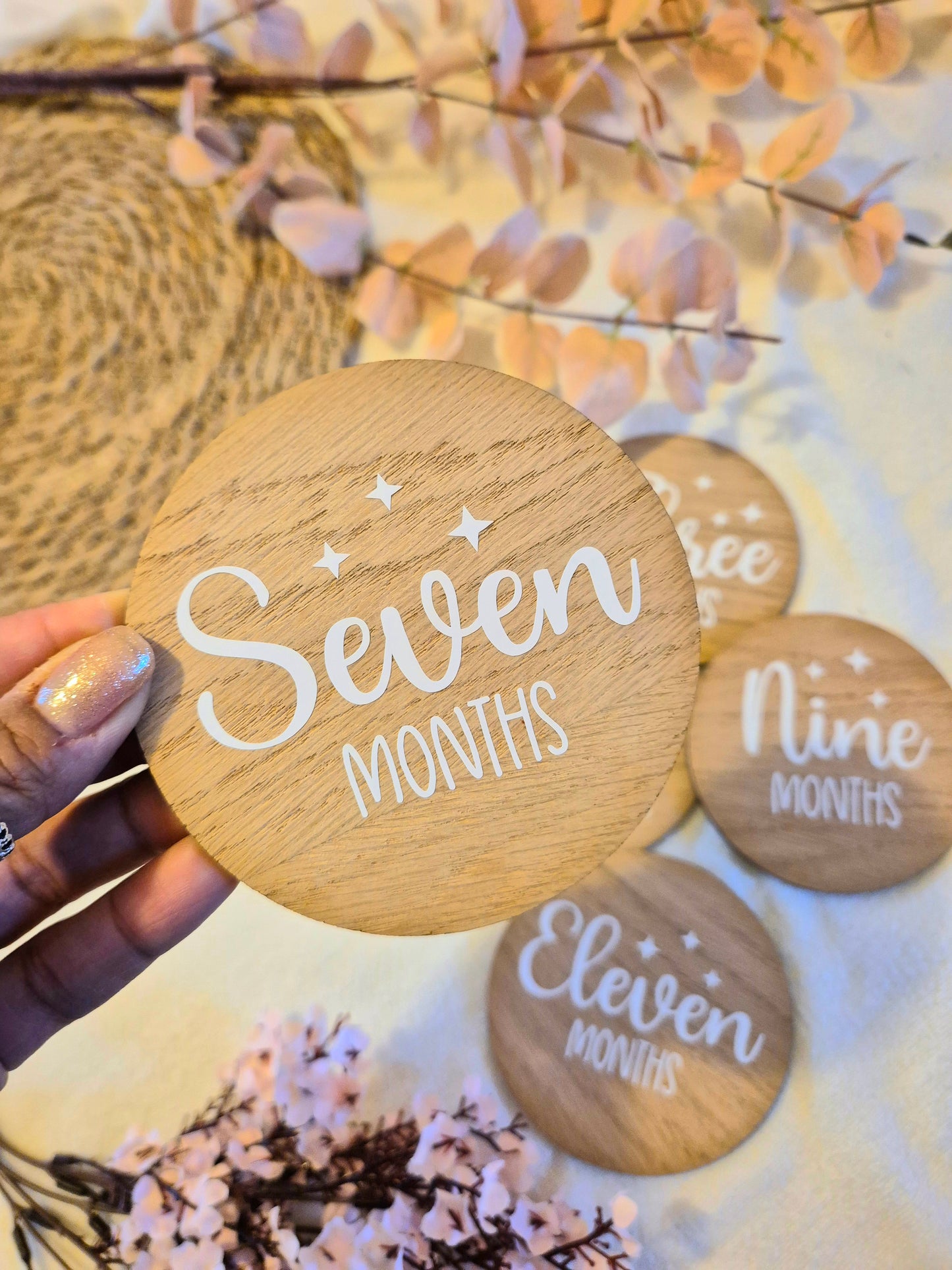 Oak Baby Milestone Discs