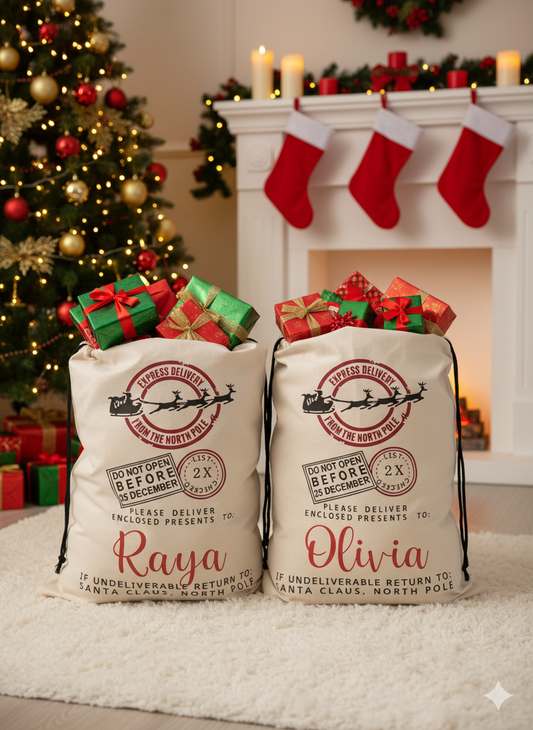 Large Santa Sack - Sleigh