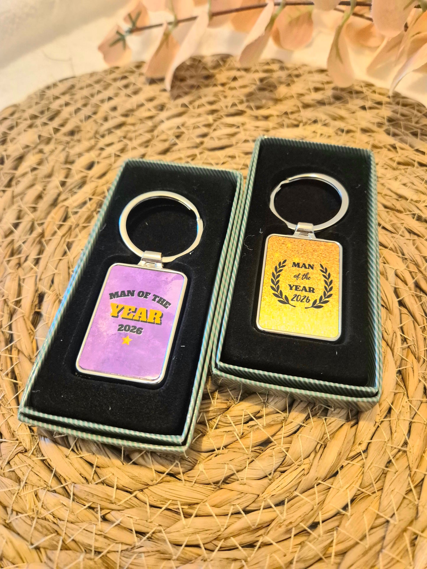 Metal Keyrings - Man Of The Year