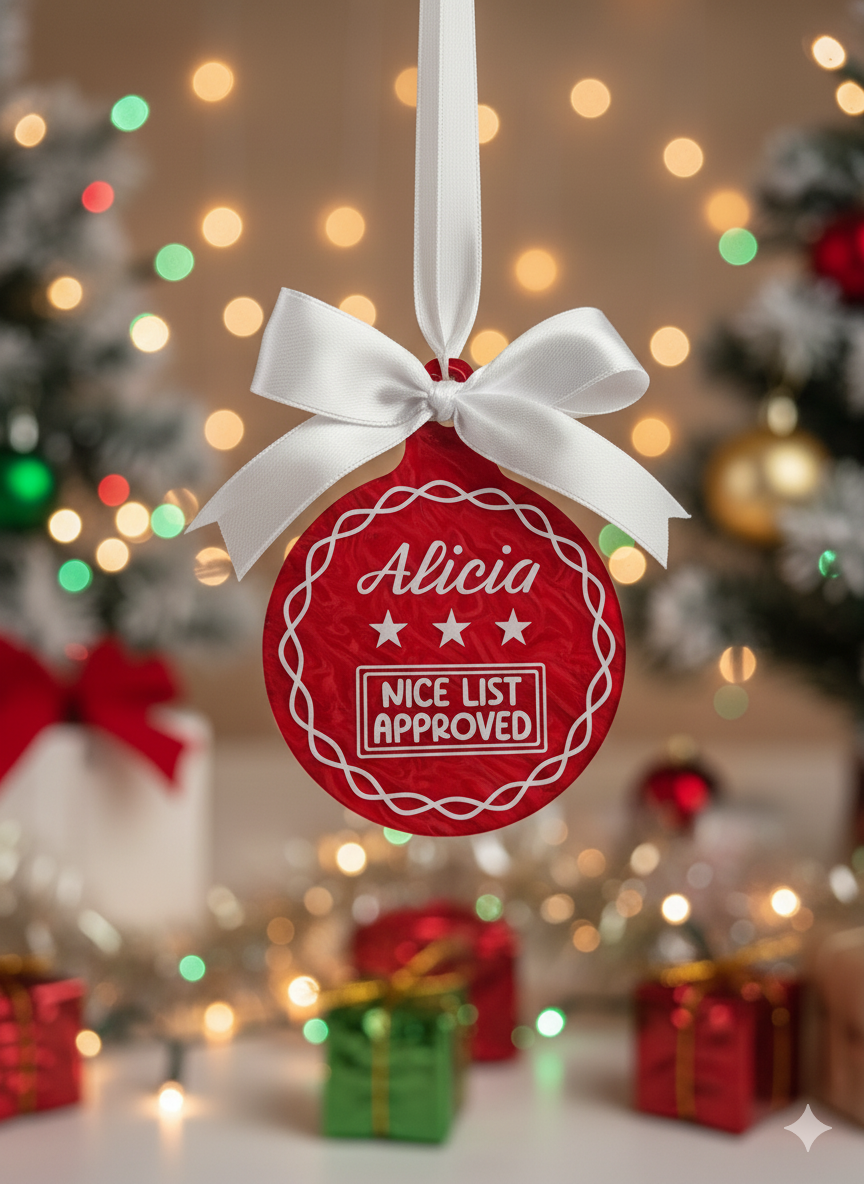 Nice List Approved Bauble