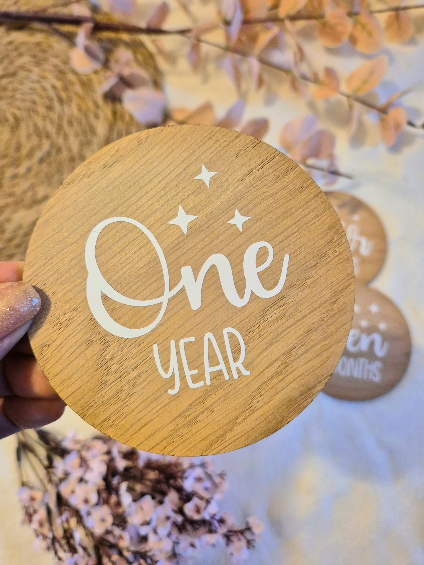 Oak Baby Milestone Discs