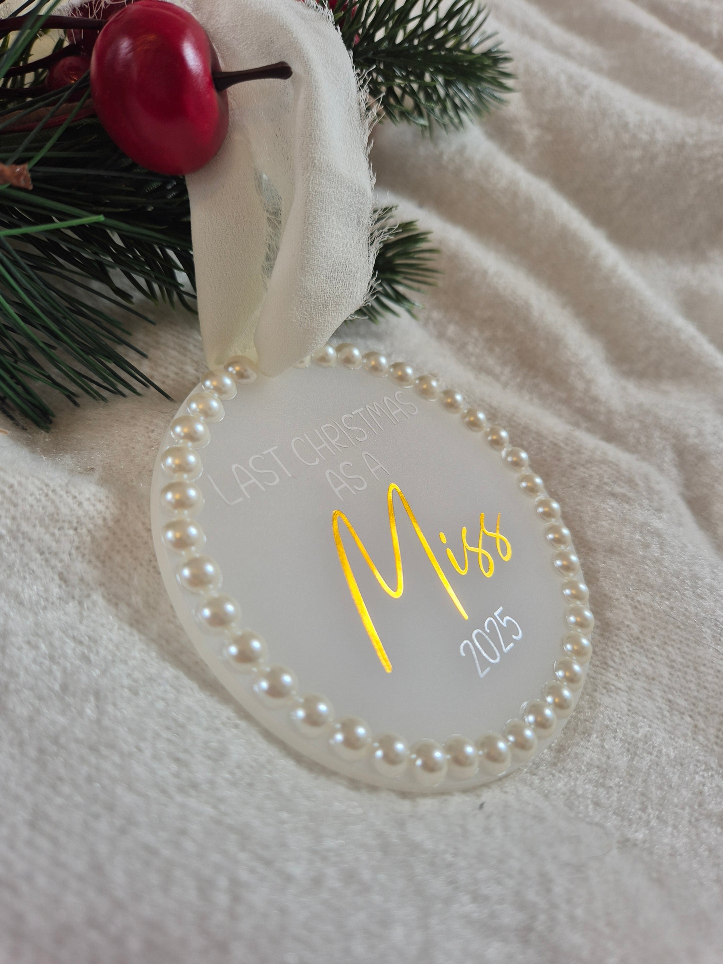 Pearly Last Christmas Decoration