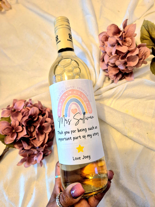 Wine Bottle Labels - Teachers