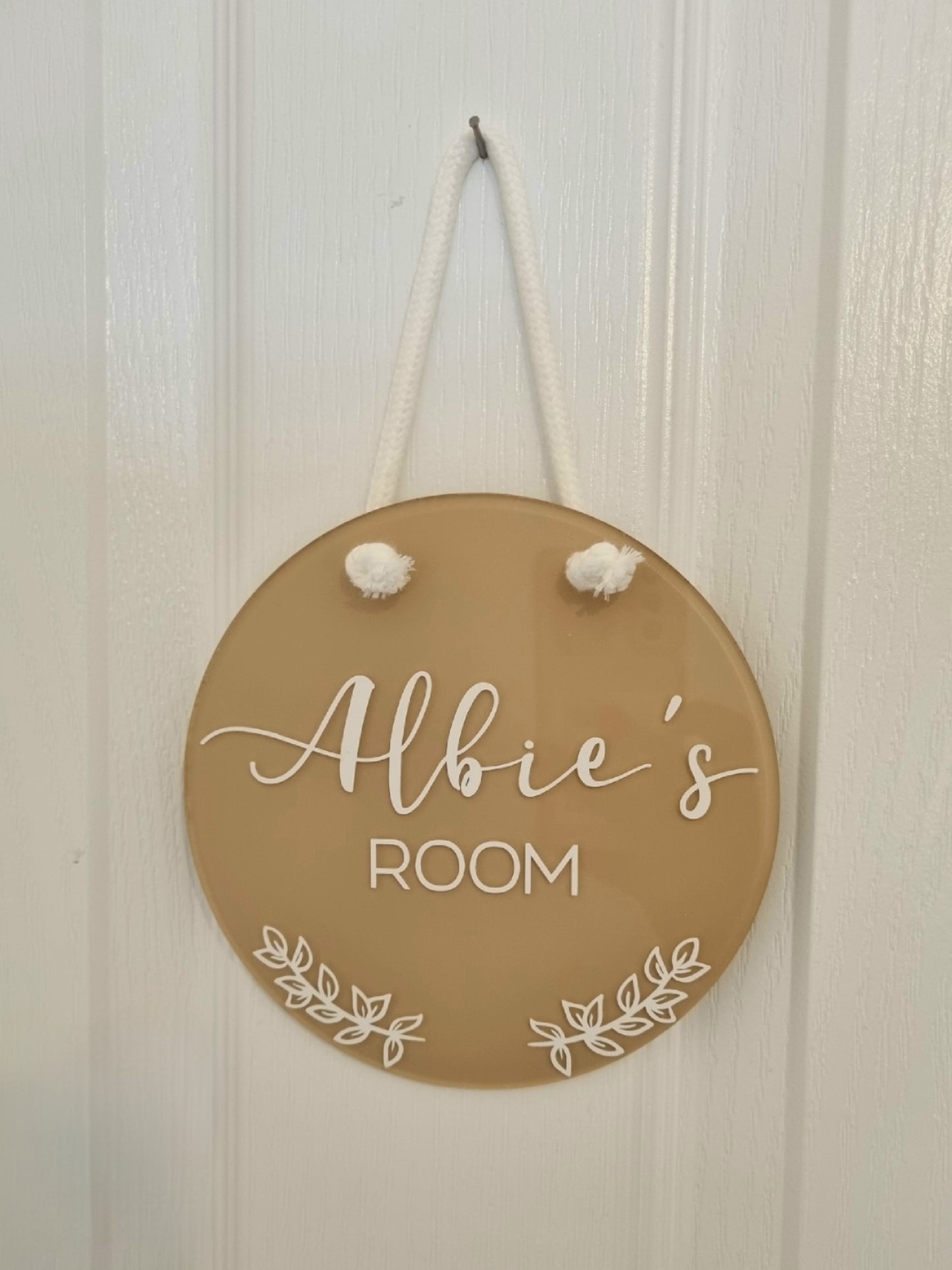 Personalised Bedroom Door Sign